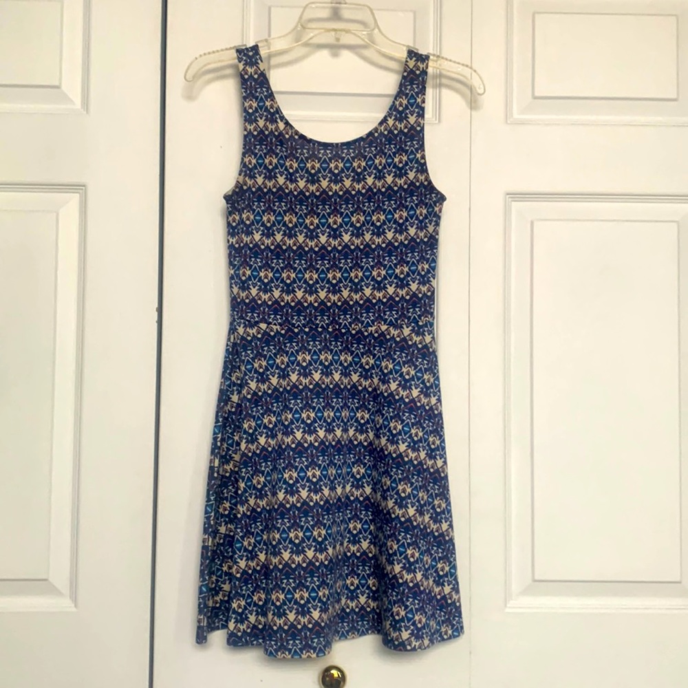 Blue Skater Dress